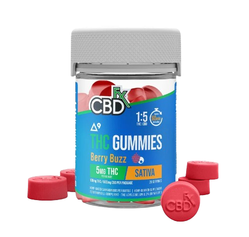 Delta-9 THC Gummies + CBD: Berry Buzz Sativa
