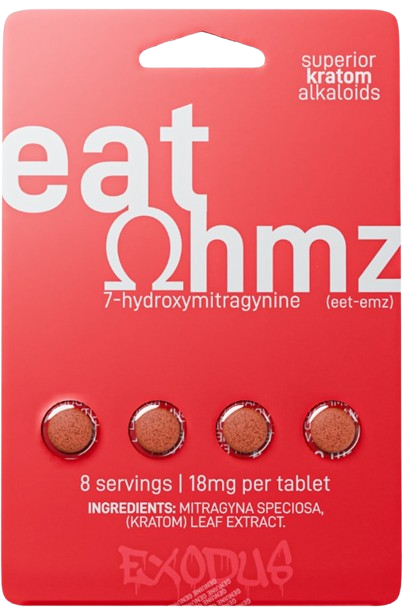 Eat OHMZ 7-Hydroxymitragynine 18mg 4ct Tablets