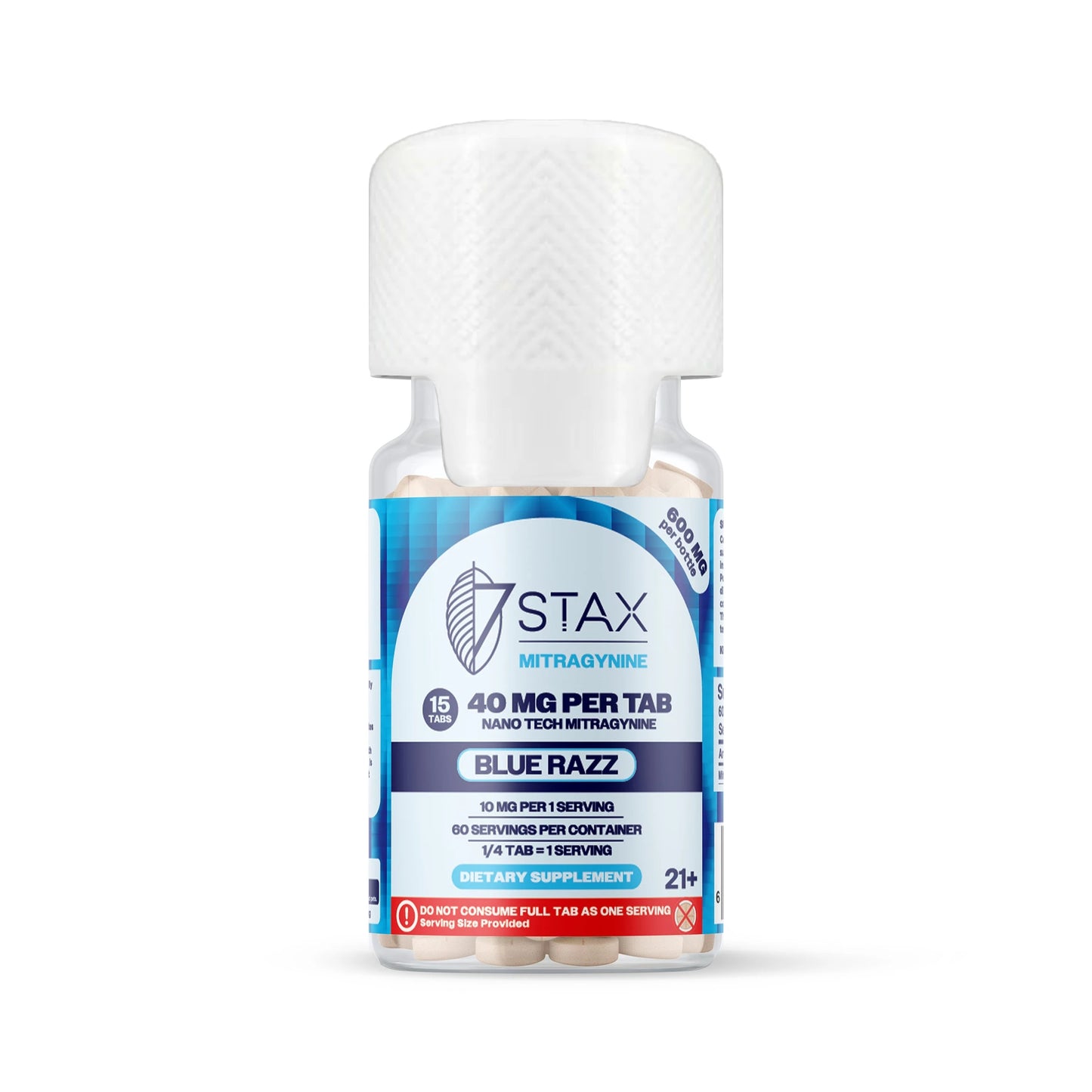 7 Stax Nano Tech 40mg 15ct (600mg) Kratom Extract Tablets