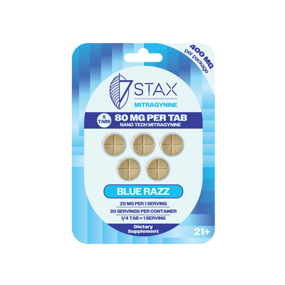 7 Stax Nano Tech 80mg 5ct (400mg) Kratom Extract Tablets