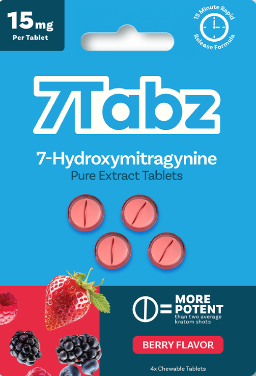 7 Tabz 7-Hydroxymitragynine 15mg 4ct Tablets