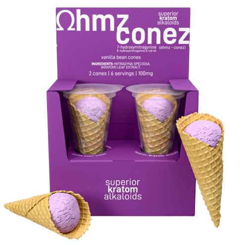 OHMZ Conez 7-OH/8-OH/ Red-OH Cones Vanilla Bean 50mg 2ct Conez