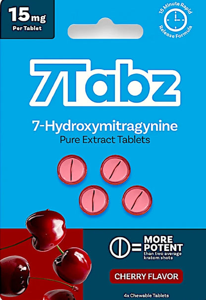 7 Tabz 7-Hydroxymitragynine 15mg 4ct Tablets