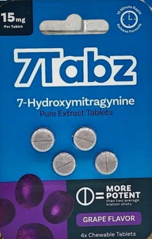 7 Tabz 7-Hydroxymitragynine 15mg 4ct Tablets