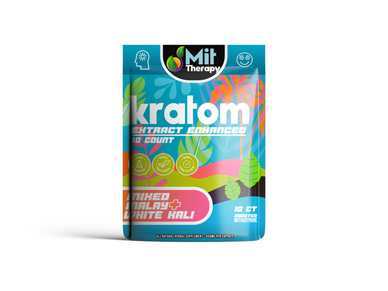 Mit Therapy Extract Enhanced Kratom 10ct Capsules