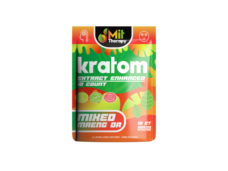Mit Therapy Extract Enhanced Kratom 10ct Capsules