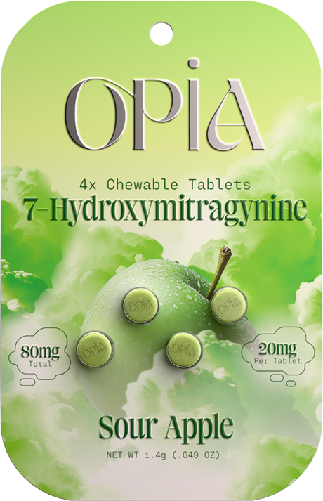 Opia 20mg 4ct 7-Hydroxymitragynine Tablets